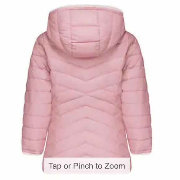 Steve Madden Youth Girls Reversible Parka ~ PINK - Picture 6 of 8